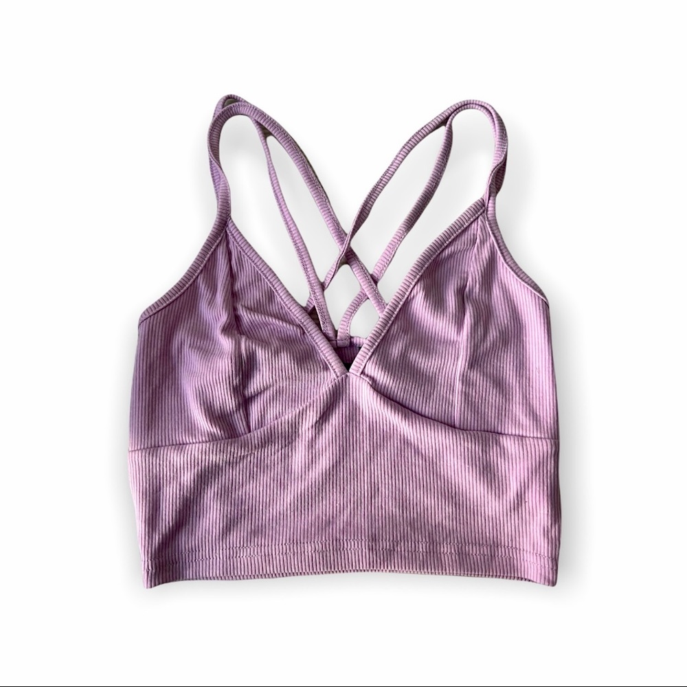 SHEIN cross back strappy crop top